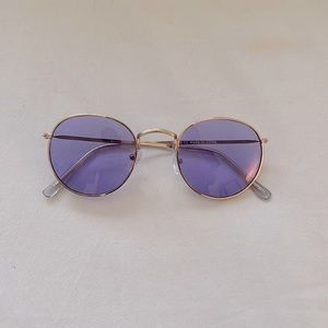 Purple and gold urban outfitters sunglasses